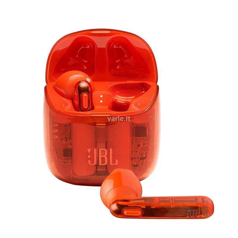 Ausinės JBL Tune 225TWS, Oranžinės Ghost | Varle.lt