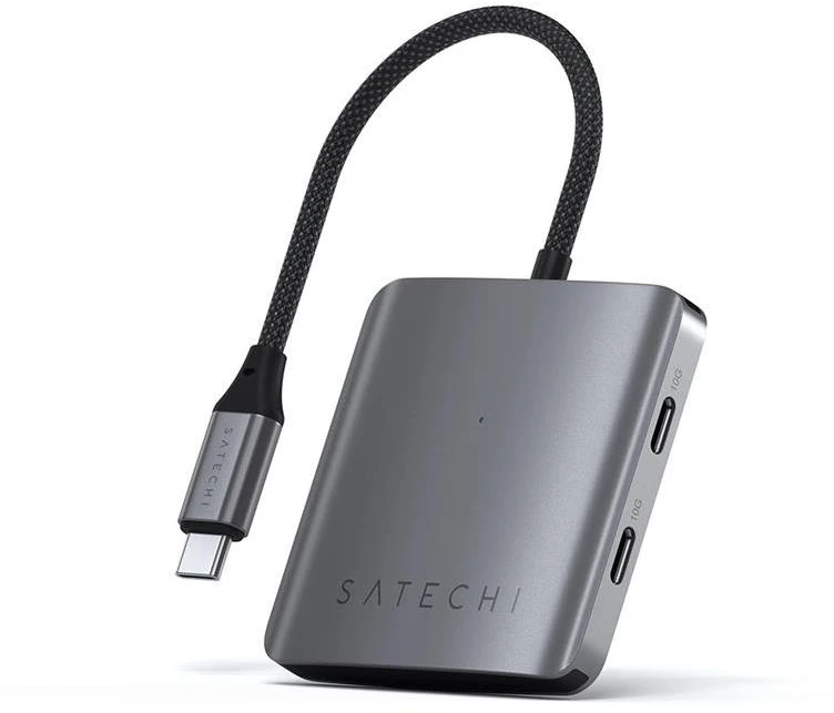 SATECHI 4 prievadų USB-C šakotuvas su PD