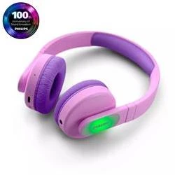 Vaikiškos belaidės ant ausų dedamos ausinės Philips TAK4206PK/00, Rožinės