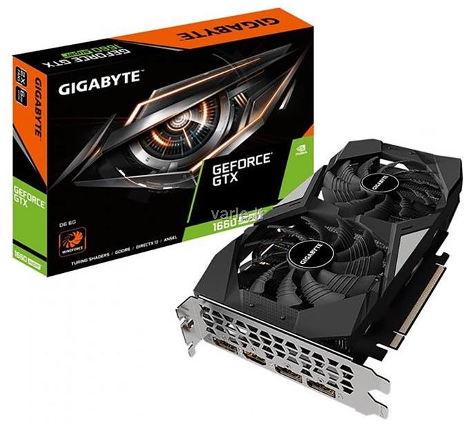 Vaizdo plokštė Gigabyte GeForce GTX 1660 Super D6 6GB (GV-N166SD6-6GD)