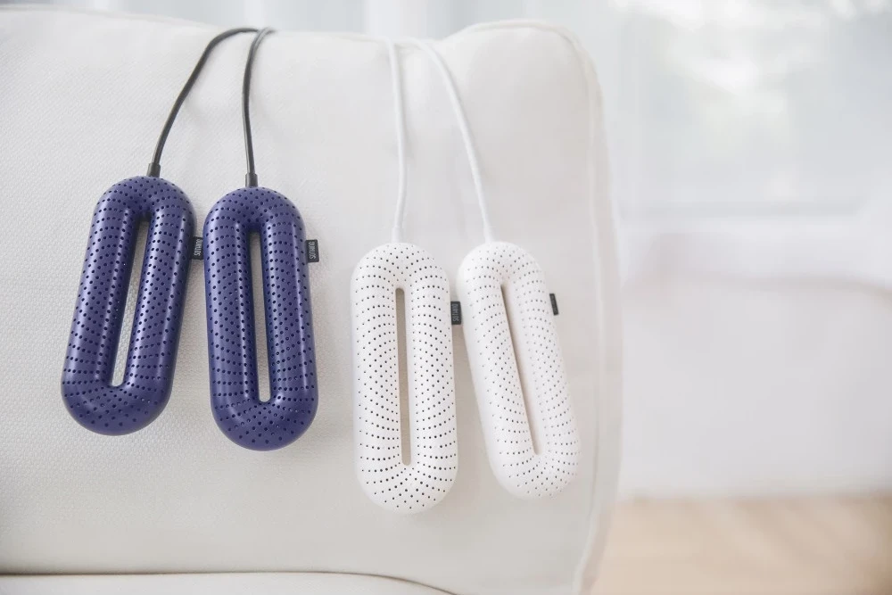 Xiaomi Sothing batų džiovintuvai: violetinis ir baltas modeliai