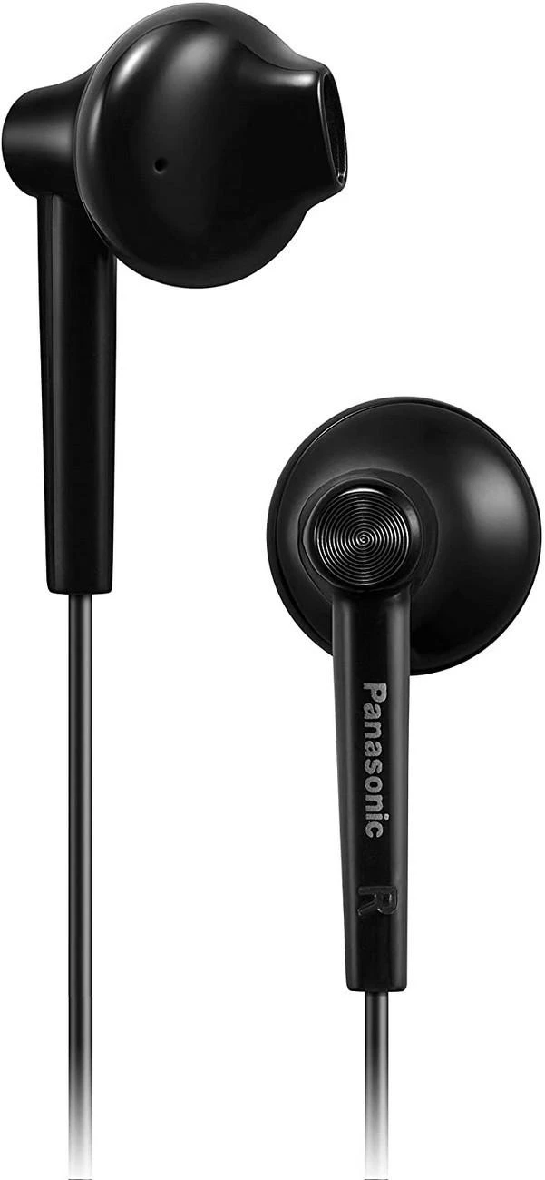 Į ausis įstatomos ausinės su mikrofonu Panasonic RP-TCM55E-K, Juodos