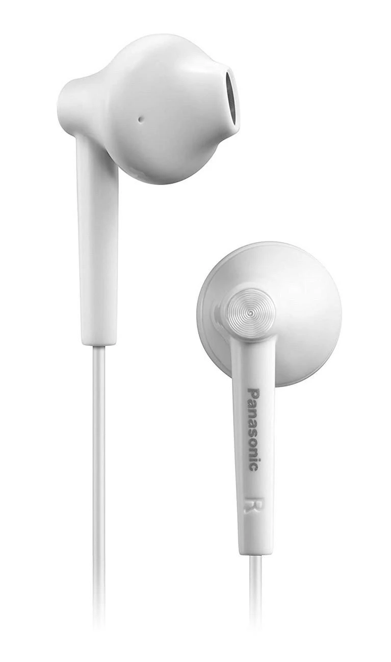 Į ausis įstatomos ausinės su mikrofonu Panasonic RP-TCM55E-W, Baltos