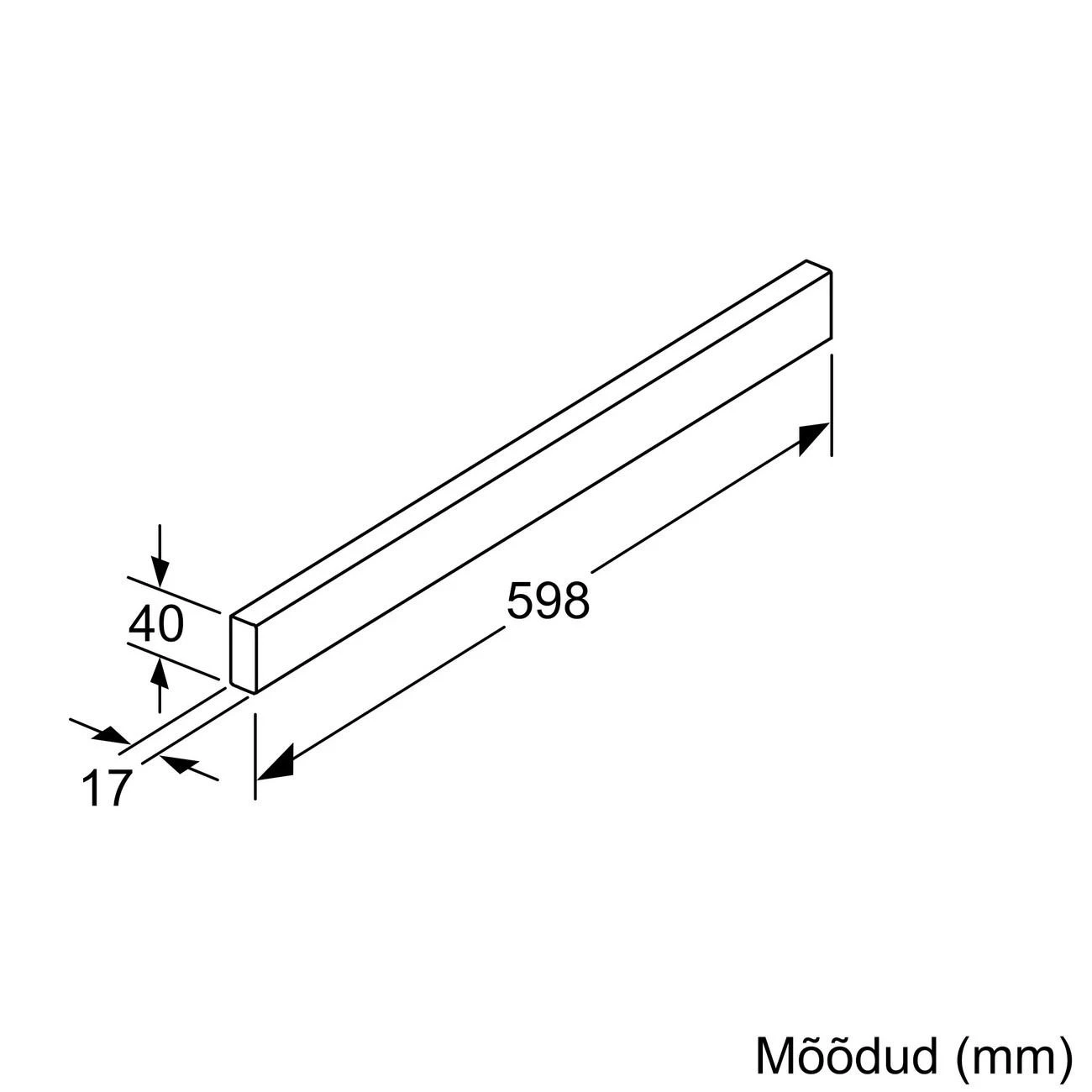 Bosch DSZ4685 ventiliacijos priedo techninis brėžinys