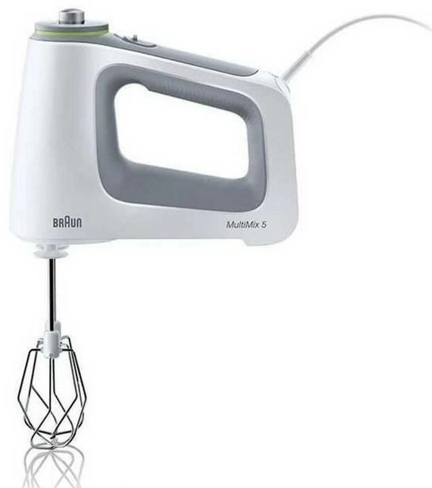 Plakiklis Braun HM5100 Multimix 5 Rankinis plaktuvas Pilka, Balta 750 W