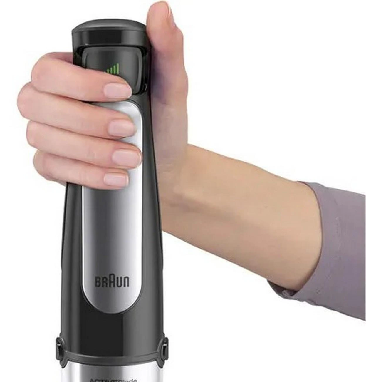 Braun MQ 7025X 0,6 L Panardinamas maišytuvas Juoda, Nerūdijančiojo plieno 1000 W