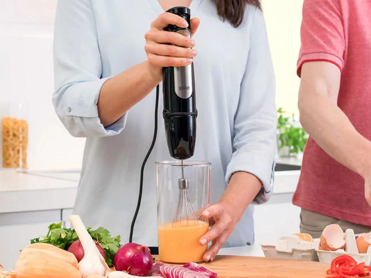 Braun MQ 7025X 0,6 L Panardinamas maišytuvas Juoda, Nerūdijančiojo plieno 1000 W