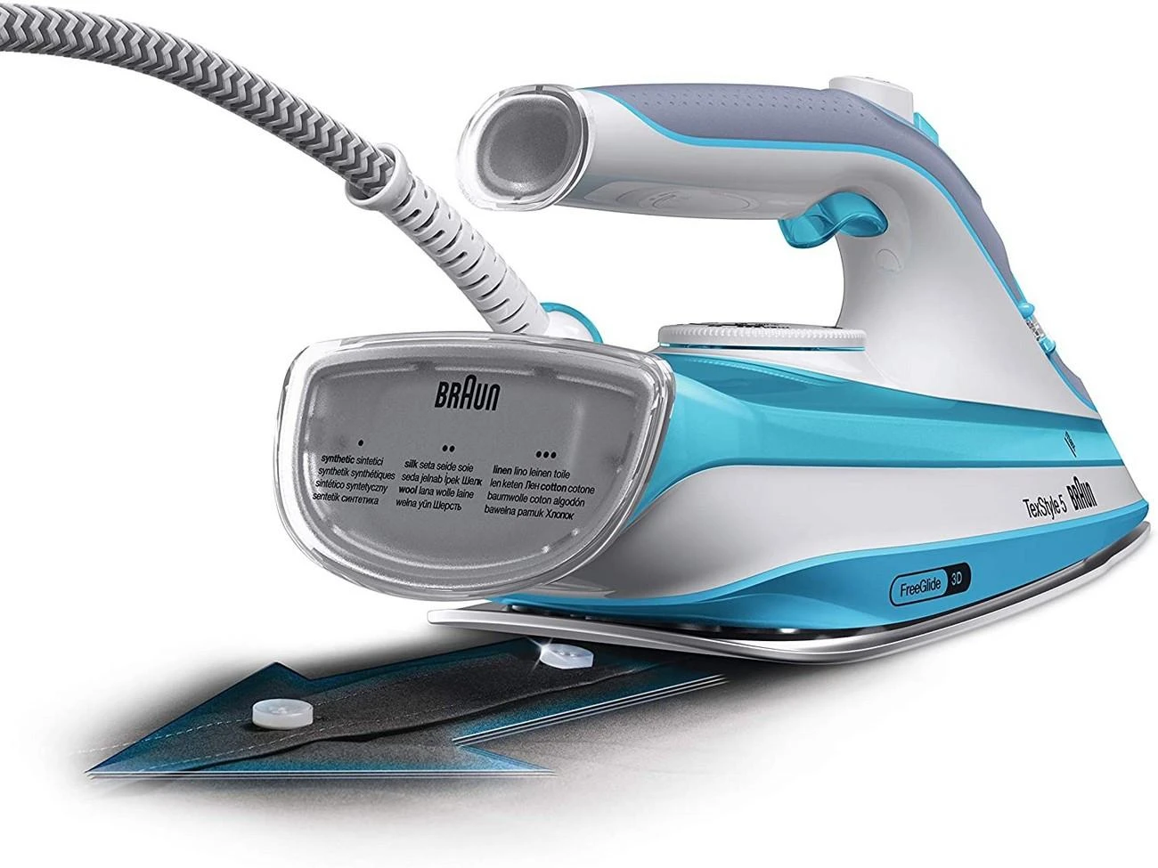 BRAUN TexStyle 5 Garų lygintuvas SI 5017 BL, 2700W, Mėlyna
