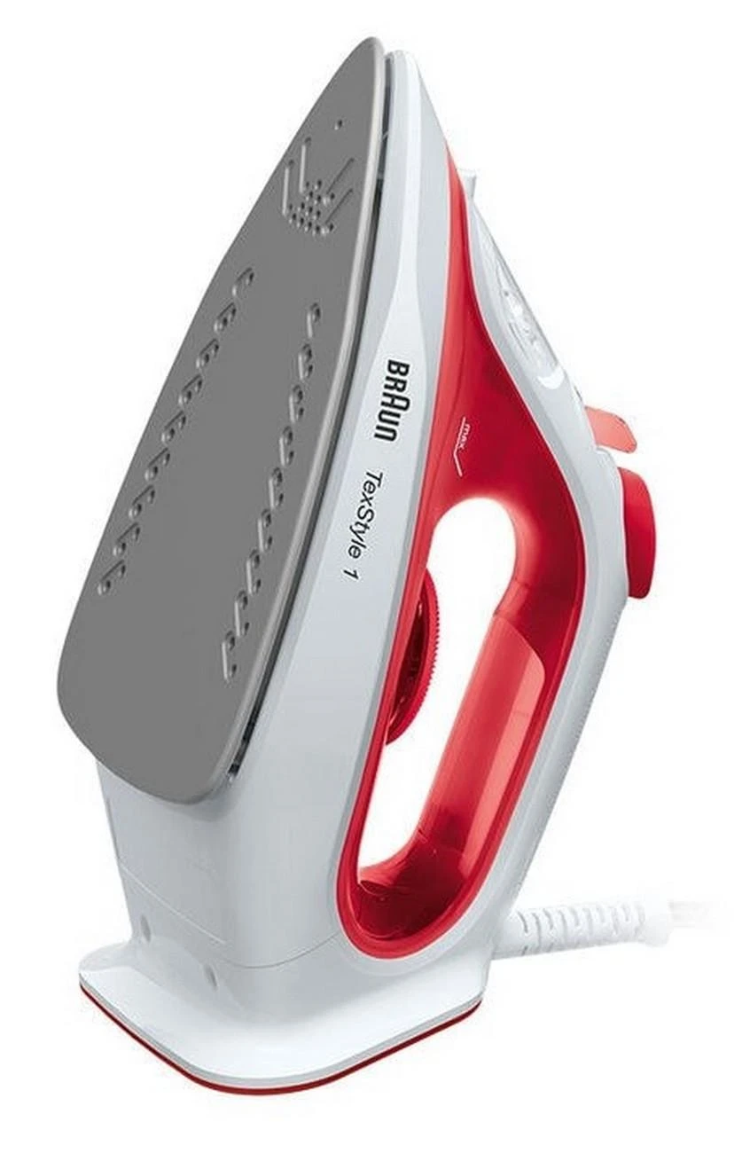 BRAUN TexStyle 1 Garų lygintuvas SI 1090 RD, 1900 W, Raudona/baltas