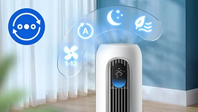 Philips 7000 Serija Išmanusis bokšto formos ventiliatorius, CX7550/00 aprašymas - Prekės nuotrauka