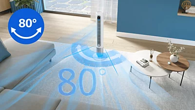 Philips 7000 Serija Išmanusis bokšto formos ventiliatorius, CX7550/00 aprašymas - Prekės nuotrauka