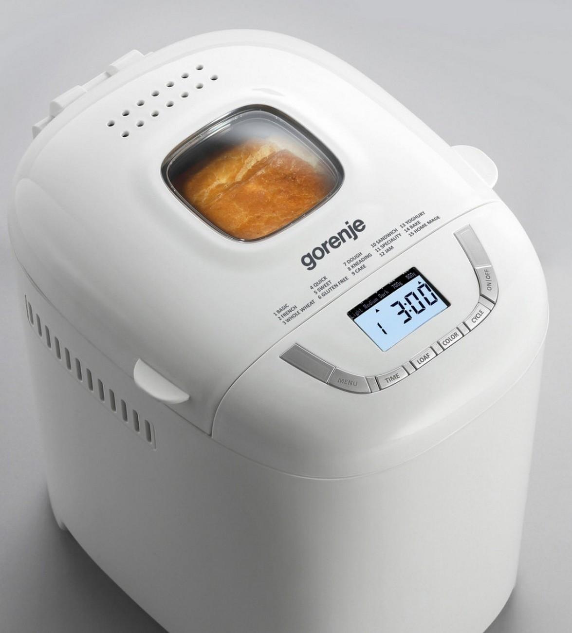 Duonkepė Gorenje Bread maker BM910WII, balta, 550 W, modelis BM910WII, žema kaina Varle.lt