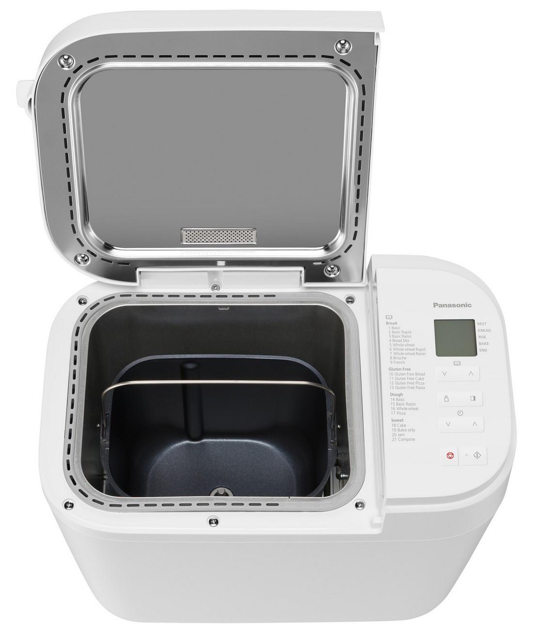 Panasonic | Duonkepė | SD-B2510 | Galia 550 W | Programų skaičius 21 | Ekranas Taip | Baltas