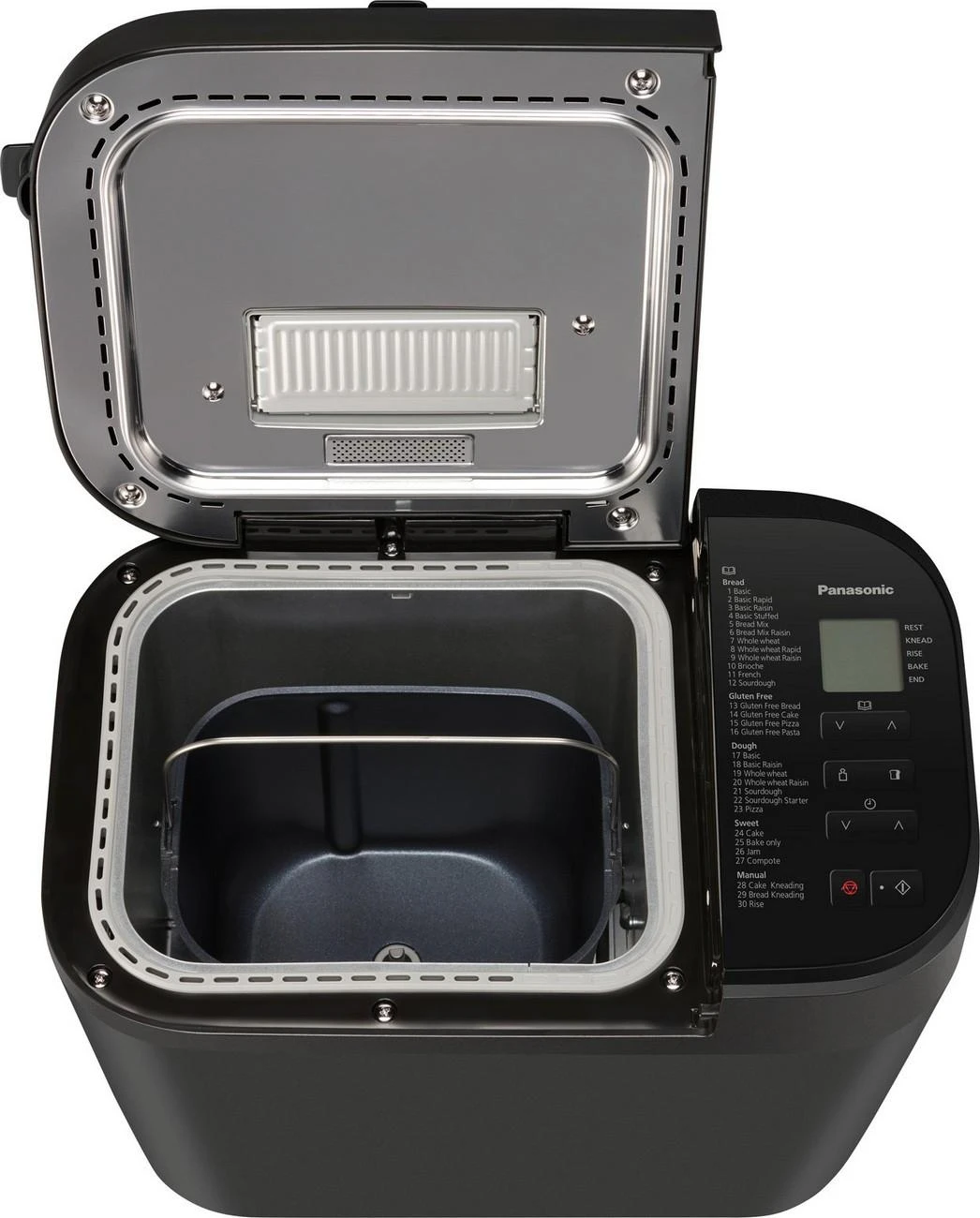 Duonkepė Panasonic | Bread Maker | SD-R2530 | Power 550 W | Number of programs 30 | Ekranas Yes | Juodas
