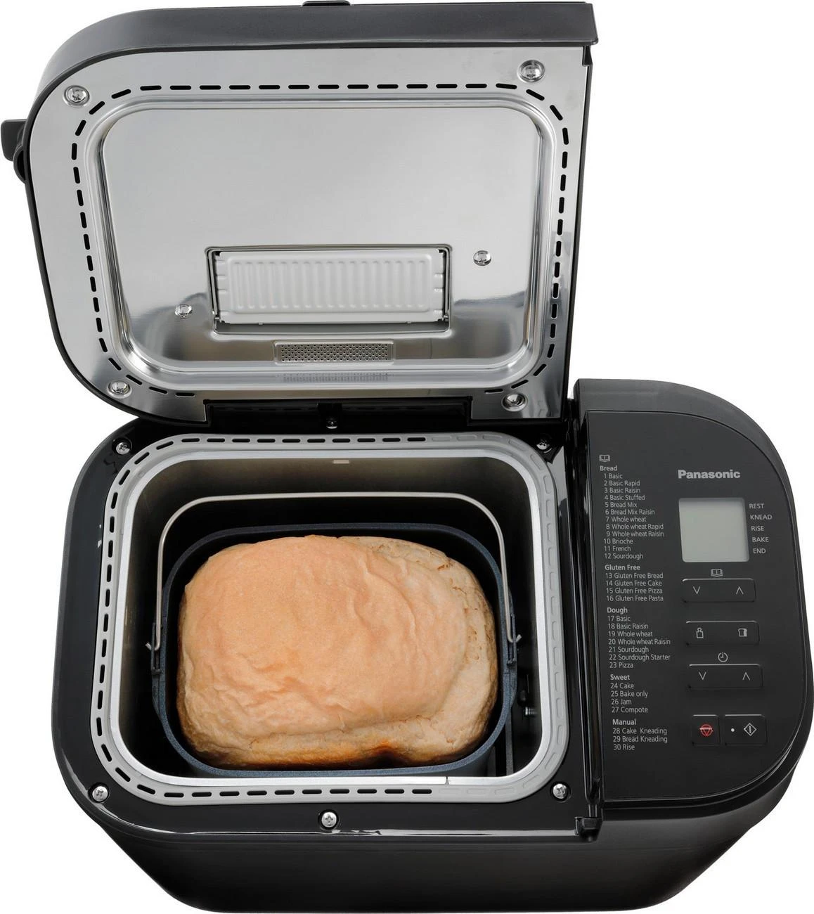 Duonkepė Panasonic | Bread Maker | SD-R2530 | Power 550 W | Number of programs 30 | Ekranas Yes | Juodas
