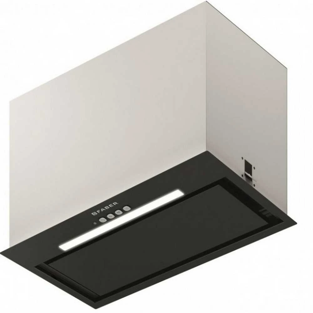 Gartraukis Faber INCA LUX EV8 X/BK A52, juoda/nerūdijančiojo plieno