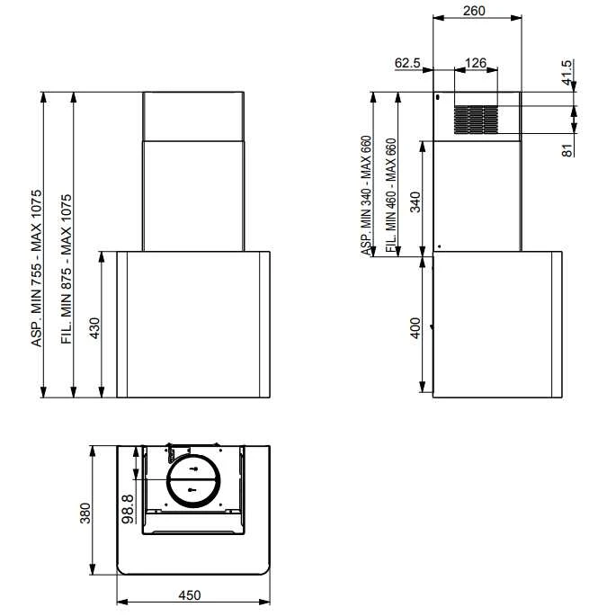 Gartraukis Faber LITHOS EG6 BK LED A45