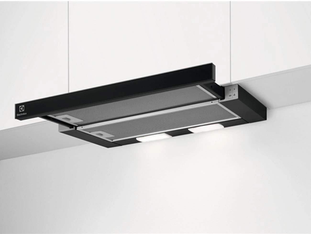 Ištraukiamas juodos spalvos gartraukis Electrolux LFP326FB