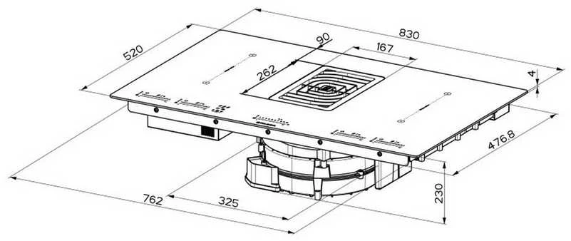 Kaitlentė Faber HOOD GALILEO BK GLASS NG A830