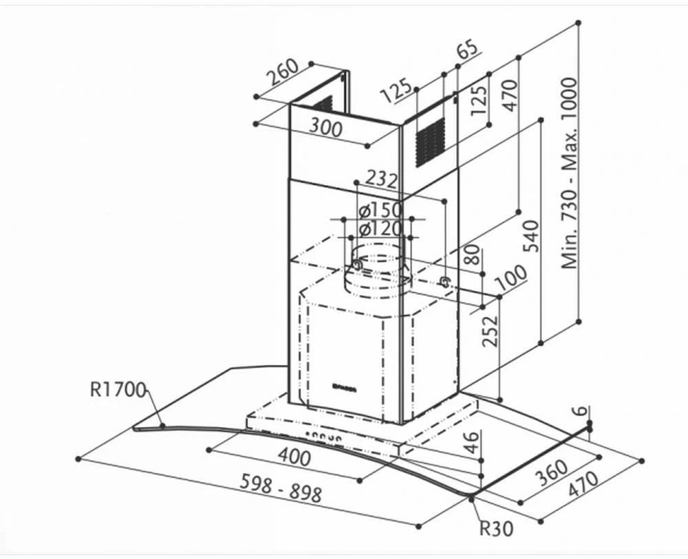 Gartraukis Retoo Faber HOOD RAY SRM LED X/V NS A60