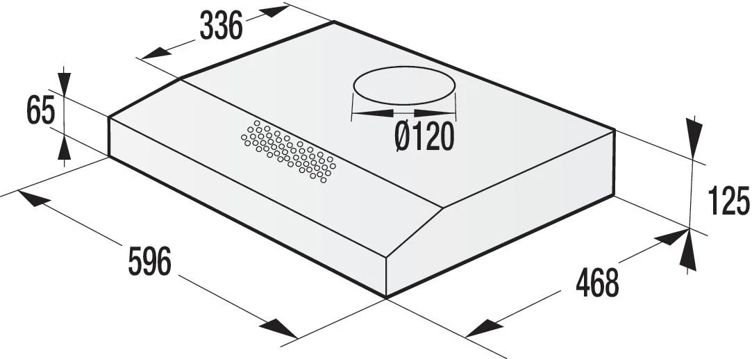 Gartraukis Gorenje WHU629ES/S 200 m³/h