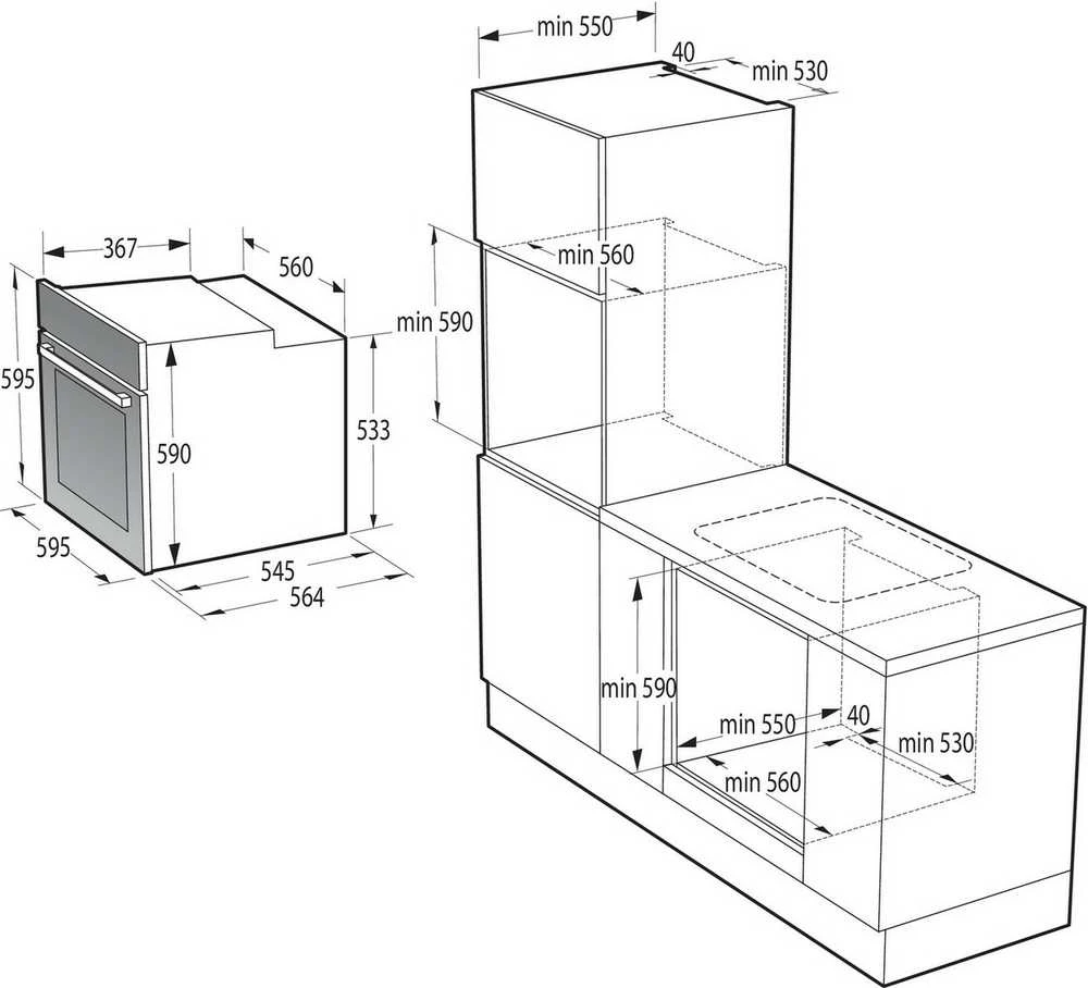 Orkaitė Oven GORENJE BOS67371CLB