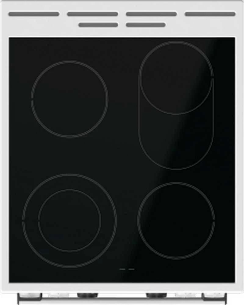 Viryklė Gorenje | Cooker | GECS5C70WA | Hob type Vitroceramic | Oven type Electric | Baltas | Plotis 50 cm | Grilling | LED | Gylis 59.4 cm | 70 L
