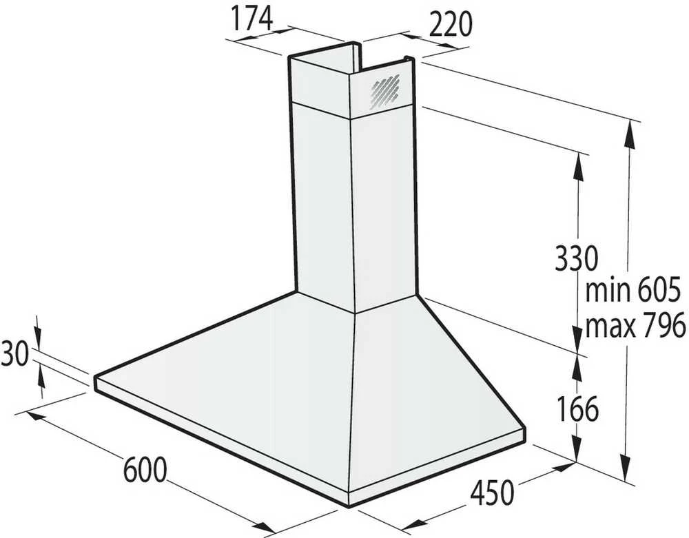 Gartraukis Hood GORENJE WHC629E4W