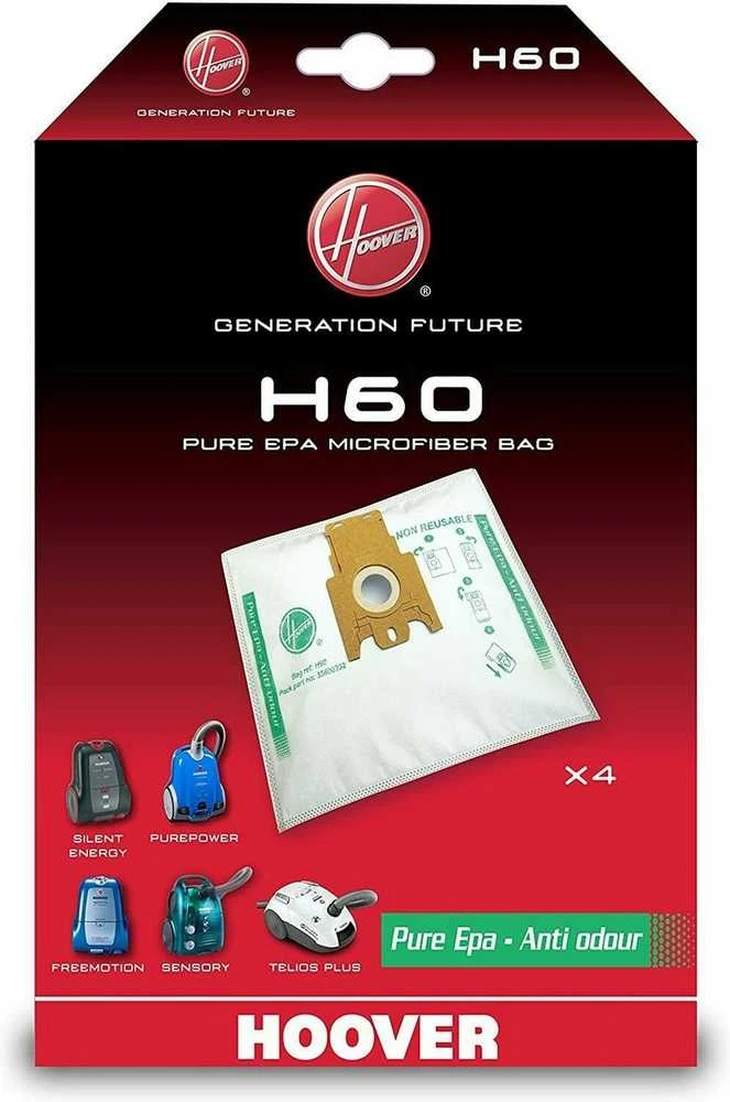 Dulkių siurblio maišelis Hoover H60 (4vnt.)