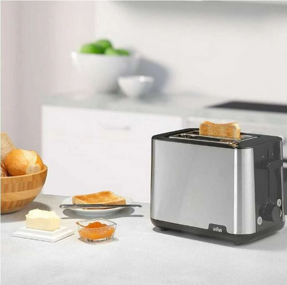 BRAUN pusryčių skrudintuvas HT 1510 BK, 8 skirtingi nustatymai, Juodas