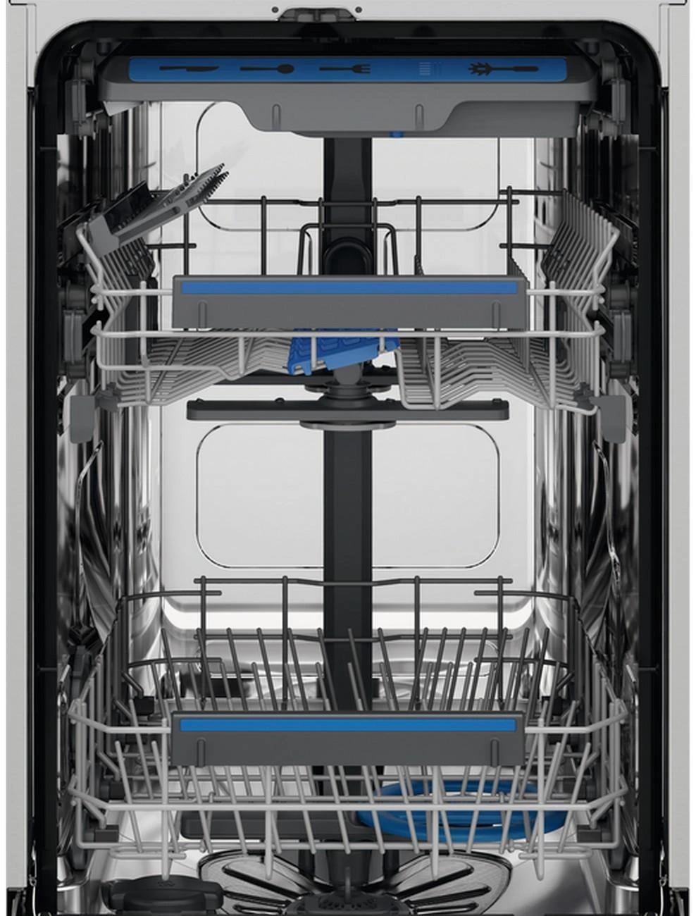 Indaplovė - Electrolux Eem43200l Visiškai Įmontuota, 10 Vietų, Sidabrinė