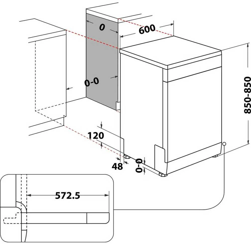 Indaplovė Whirlpool W2F HD624