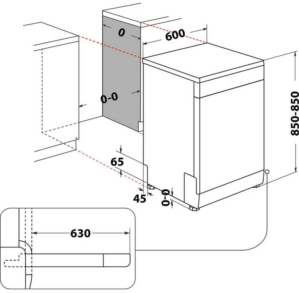 Indaplovė Whirlpool W7F HP33 X