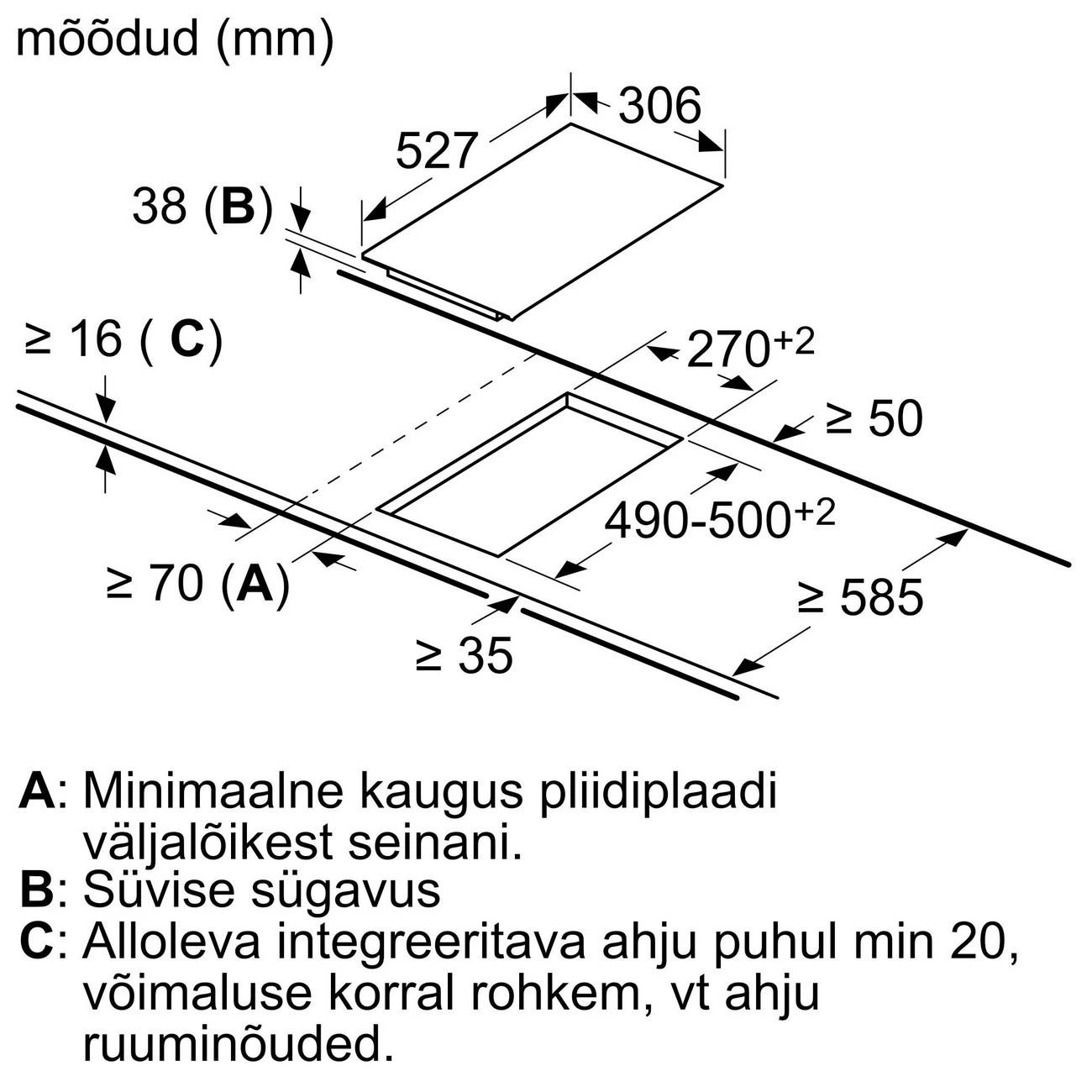 Bosch Serija 6 Domino elektrinė kaitlentė su plieniniu rėmu, 30 cm