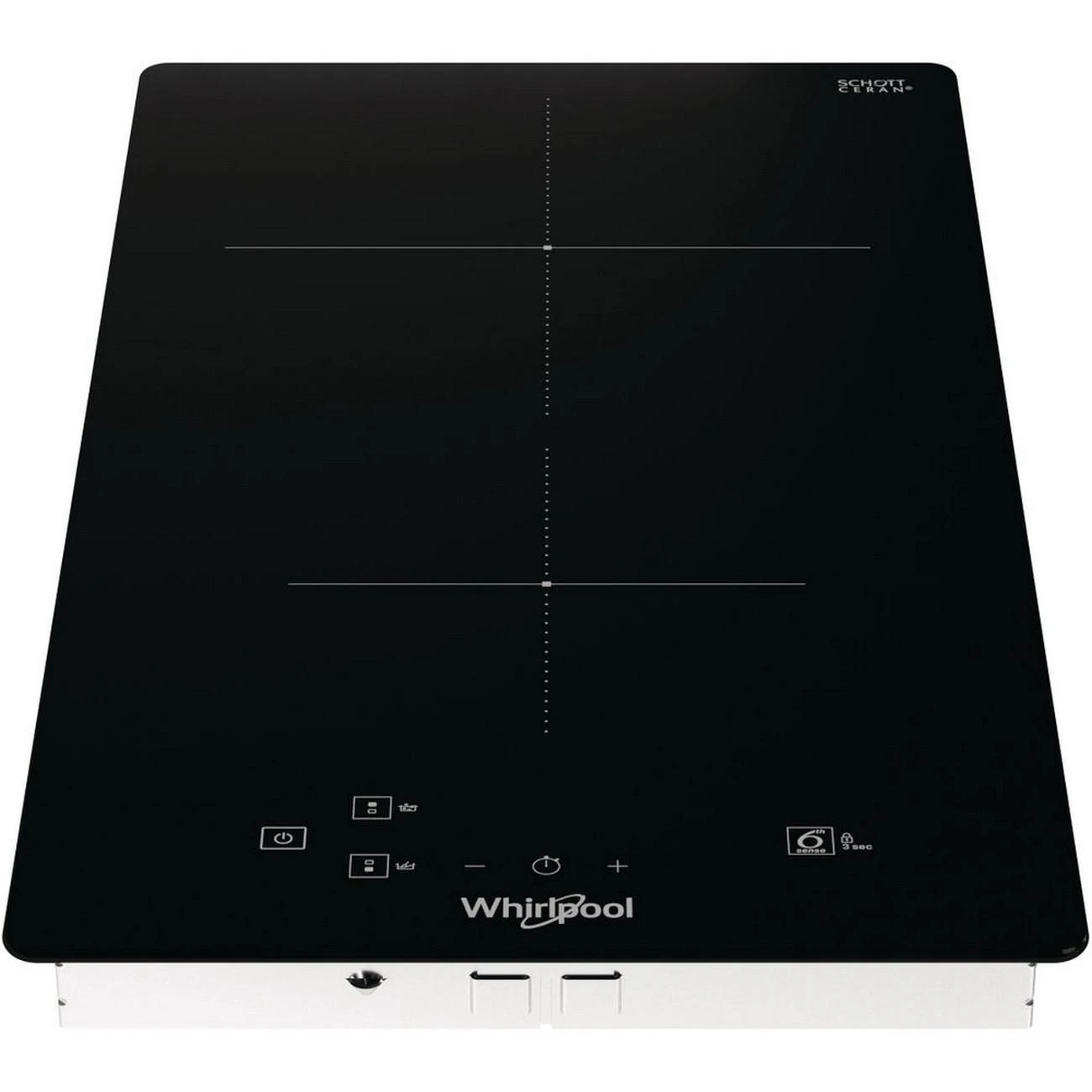 Kaitlentė Whirlpool WS Q0530 NE viryklė Juoda Įmontuoti 28 cm Indukcinė viryklė, padalyta į sritis 2 zone(s)