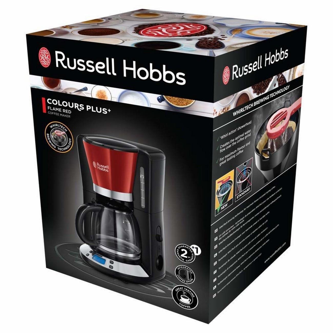 Kavos aparatas Russell Hobbs 24031-56 Colours Plus+ Flame Red (Raudonas/Juodas)