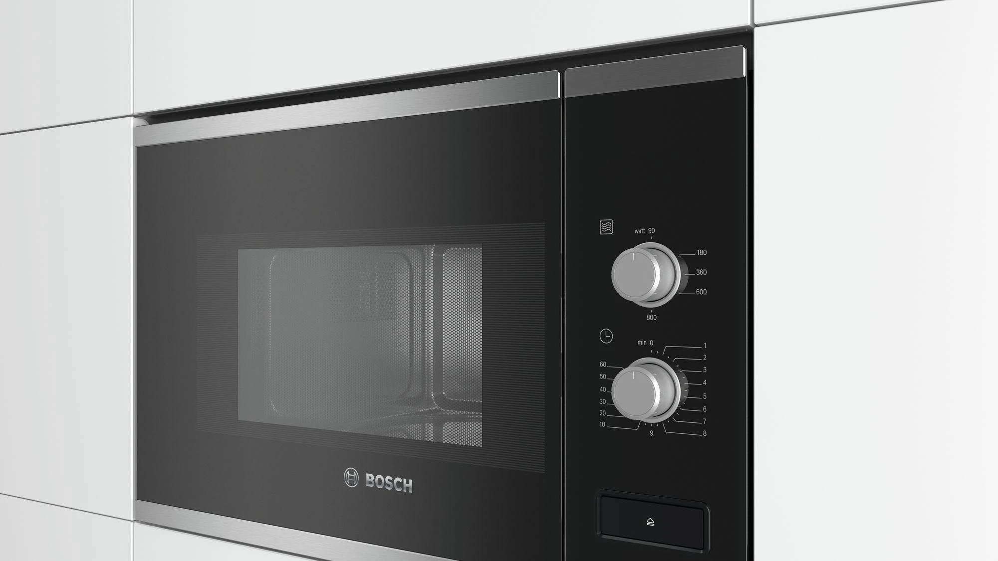 Bosch BFL520MS0 Serija 4, Įmontuojamoji mikrobangų krosnelė, Nerūdijančio plieno