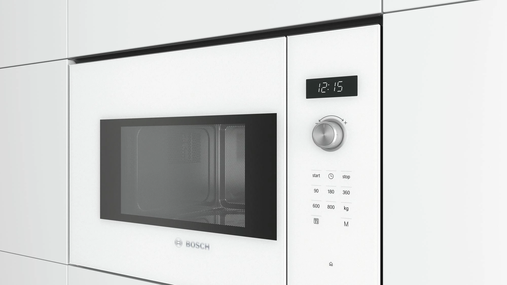 Bosch BFL524MW0 Serija 6, Įmontuojamoji mikrobangų krosnelė, Balta