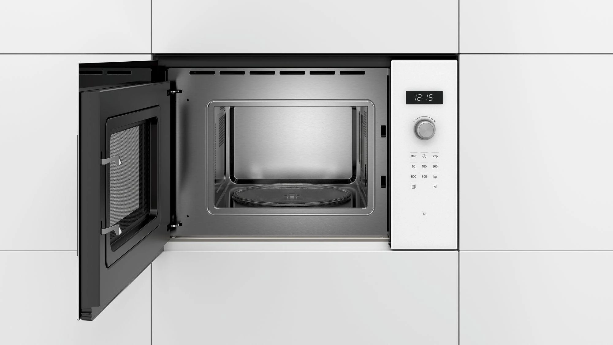 Bosch BFL524MW0 Serija 6, Įmontuojamoji mikrobangų krosnelė, Balta