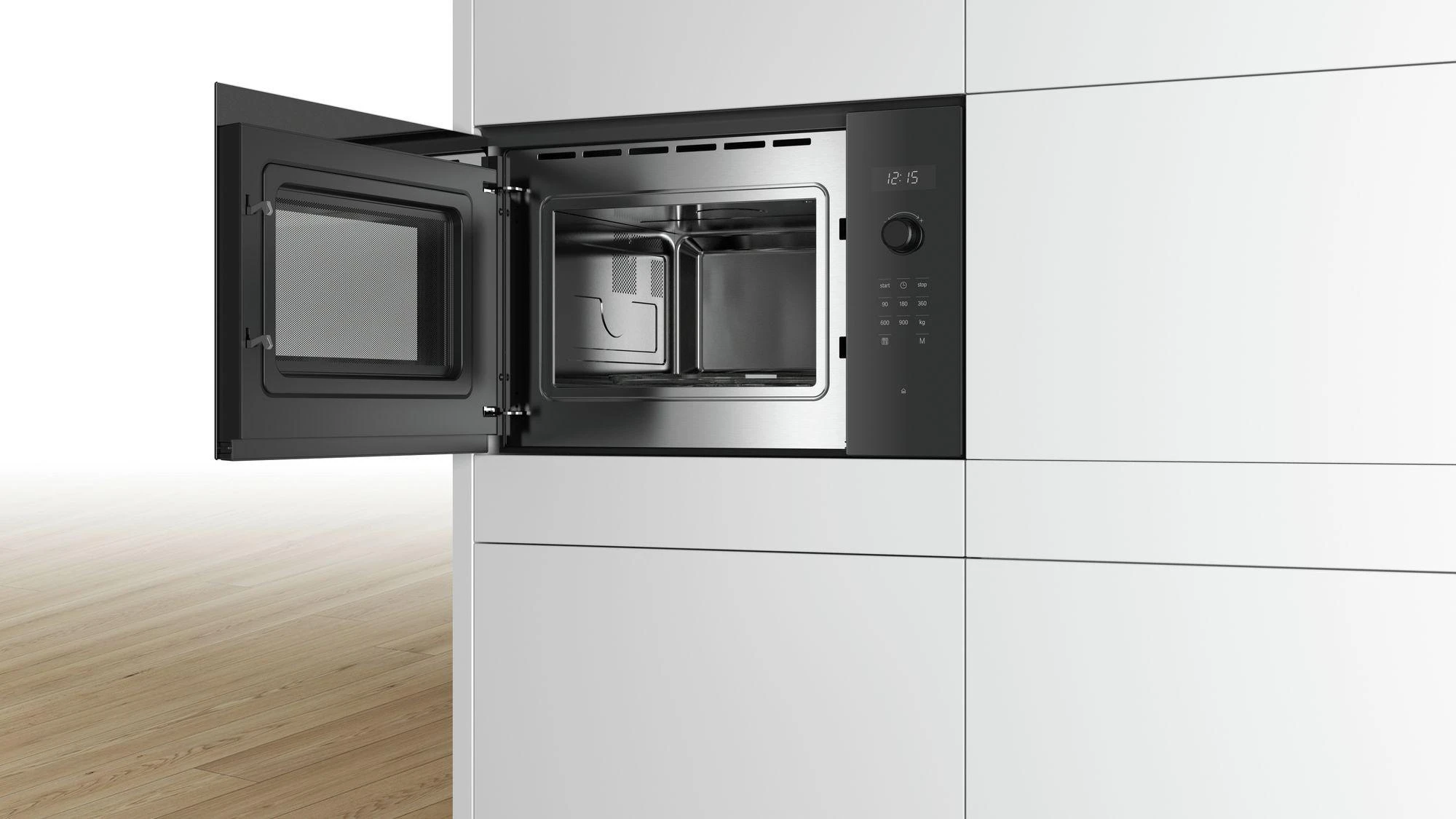 Bosch BFL554MB0 Serija 6, Įmontuojamoji mikrobangų krosnelė, Juodas