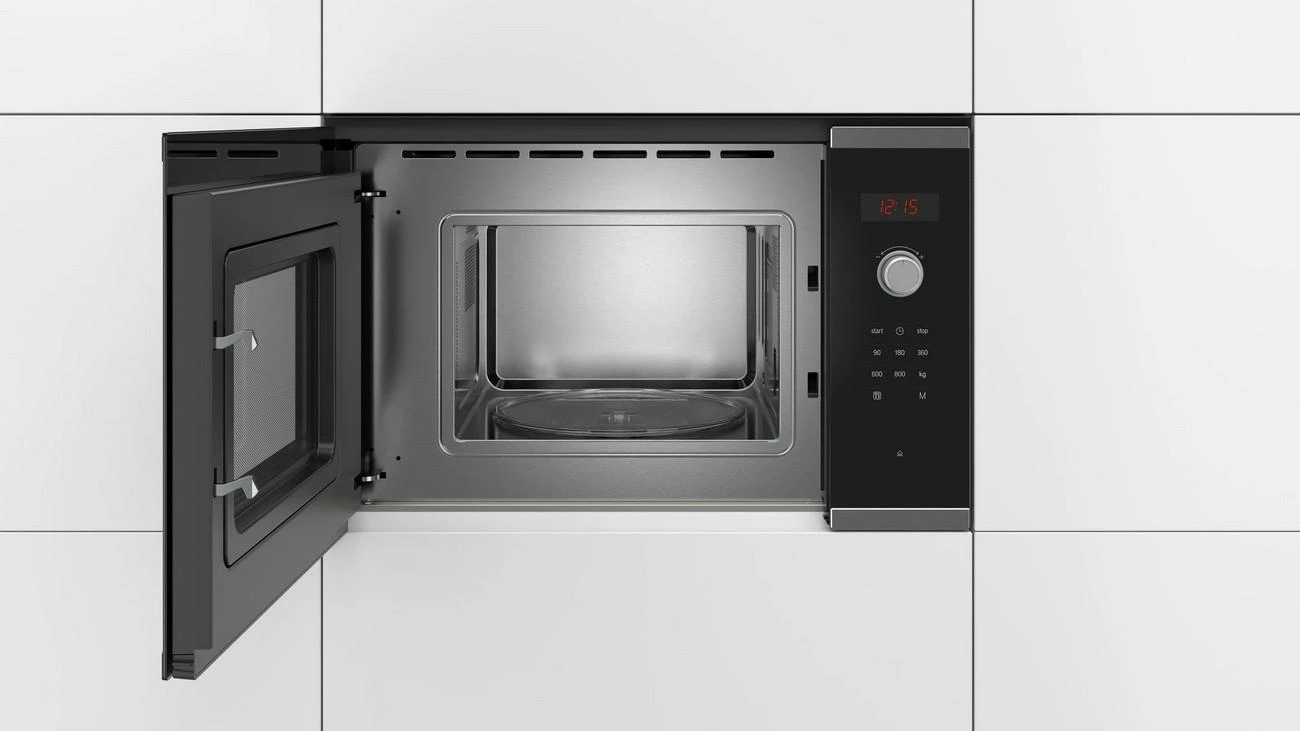 Bosch BFL523MS0 Serija 4, Įmontuojamoji mikrobangų krosnelė, Nerūdijančio plieno