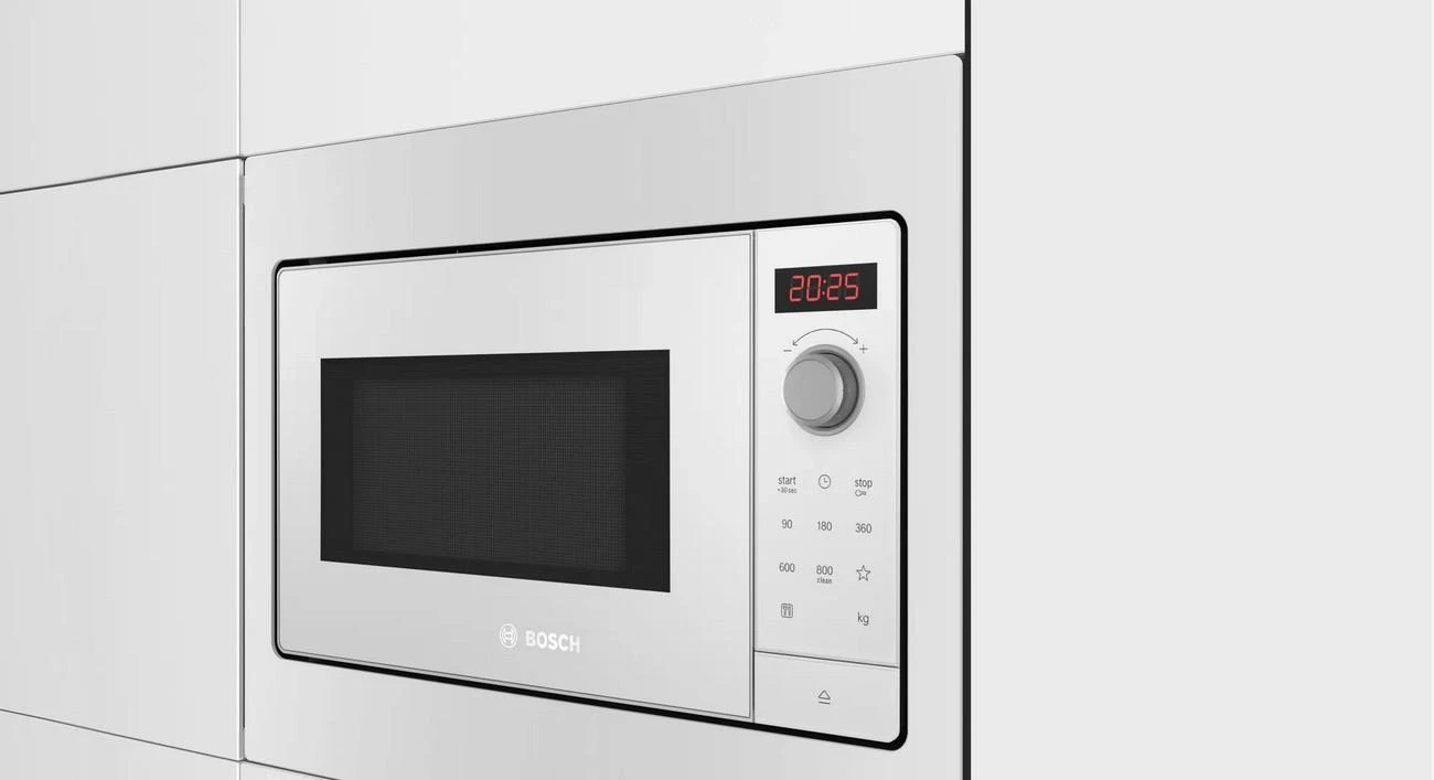 Bosch BFL523MW3 Serija 2, Įmontuojamoji mikrobangų krosnelė, Balta