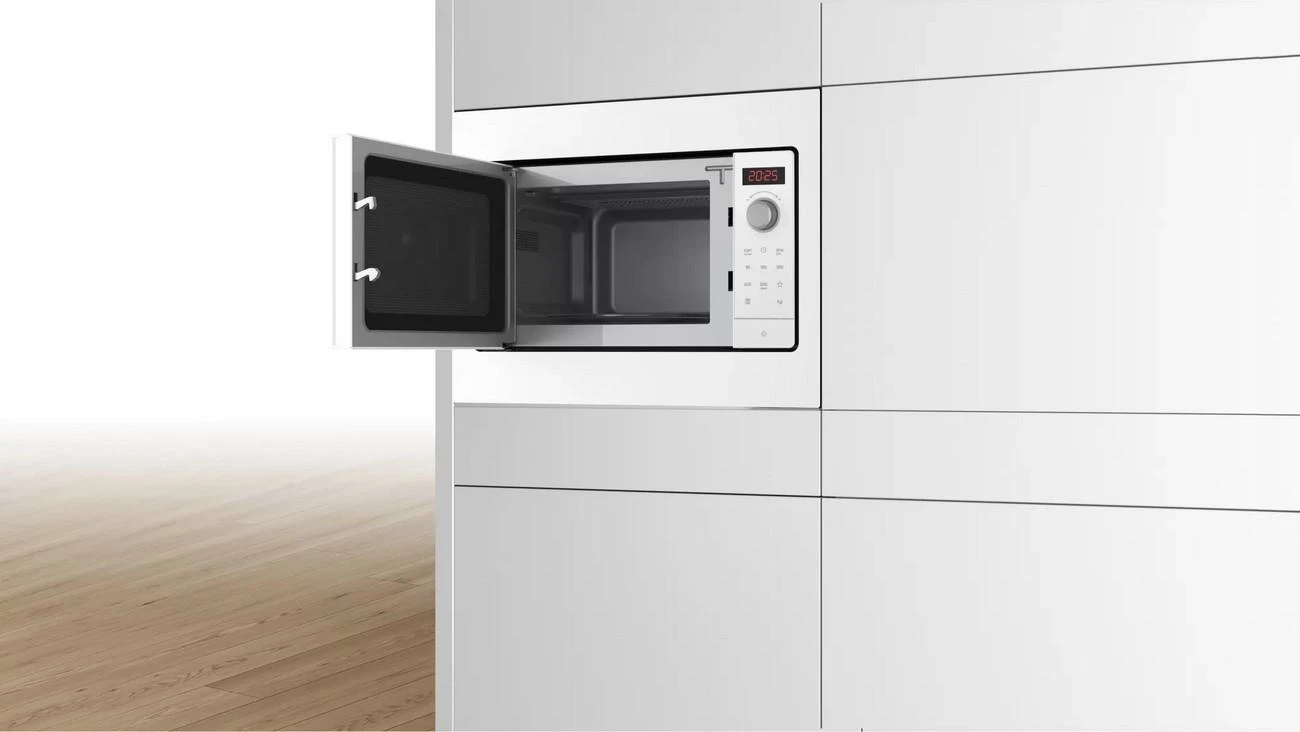 Bosch BFL523MW3 Serija 2, Įmontuojamoji mikrobangų krosnelė, Balta