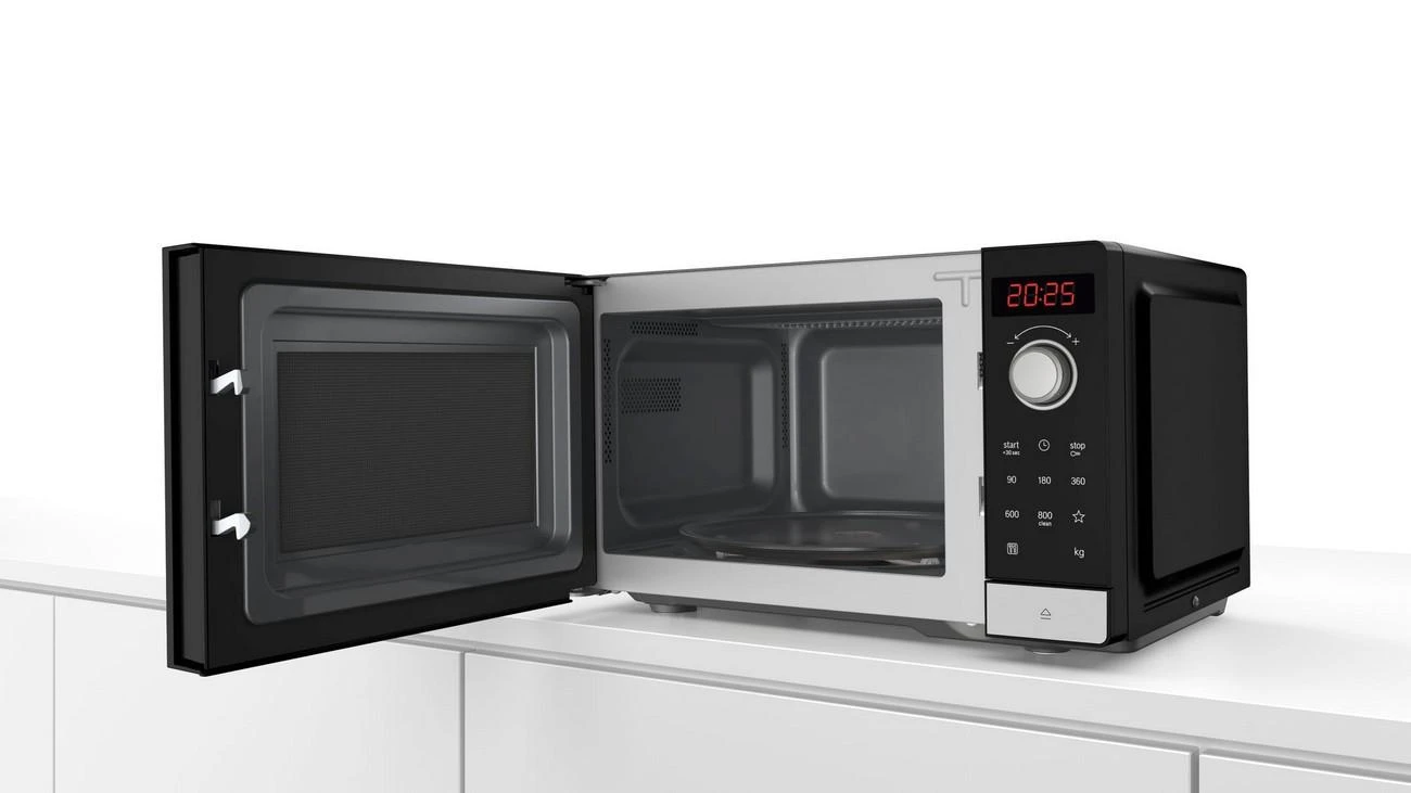 Bosch FFL023MS2 Serija 2, Laisvai statoma mikrobangų krosnelė, 44 x 26 cm, Nerūdijančio plieno