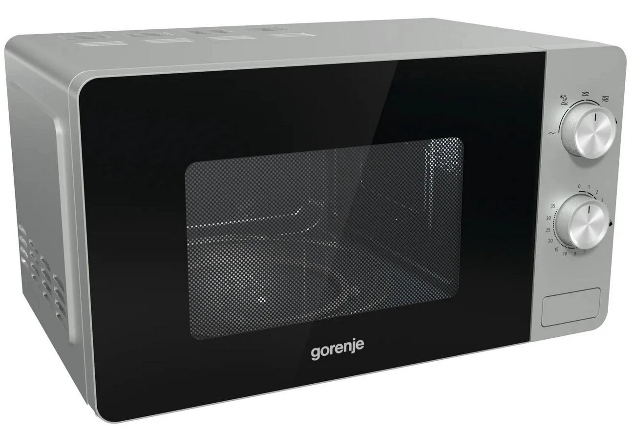Mikrobangų krosnelė Gorenje | Microwave orkaitė | MO17E1S | Free standing | 17 L | 700 W | Sidabrinis