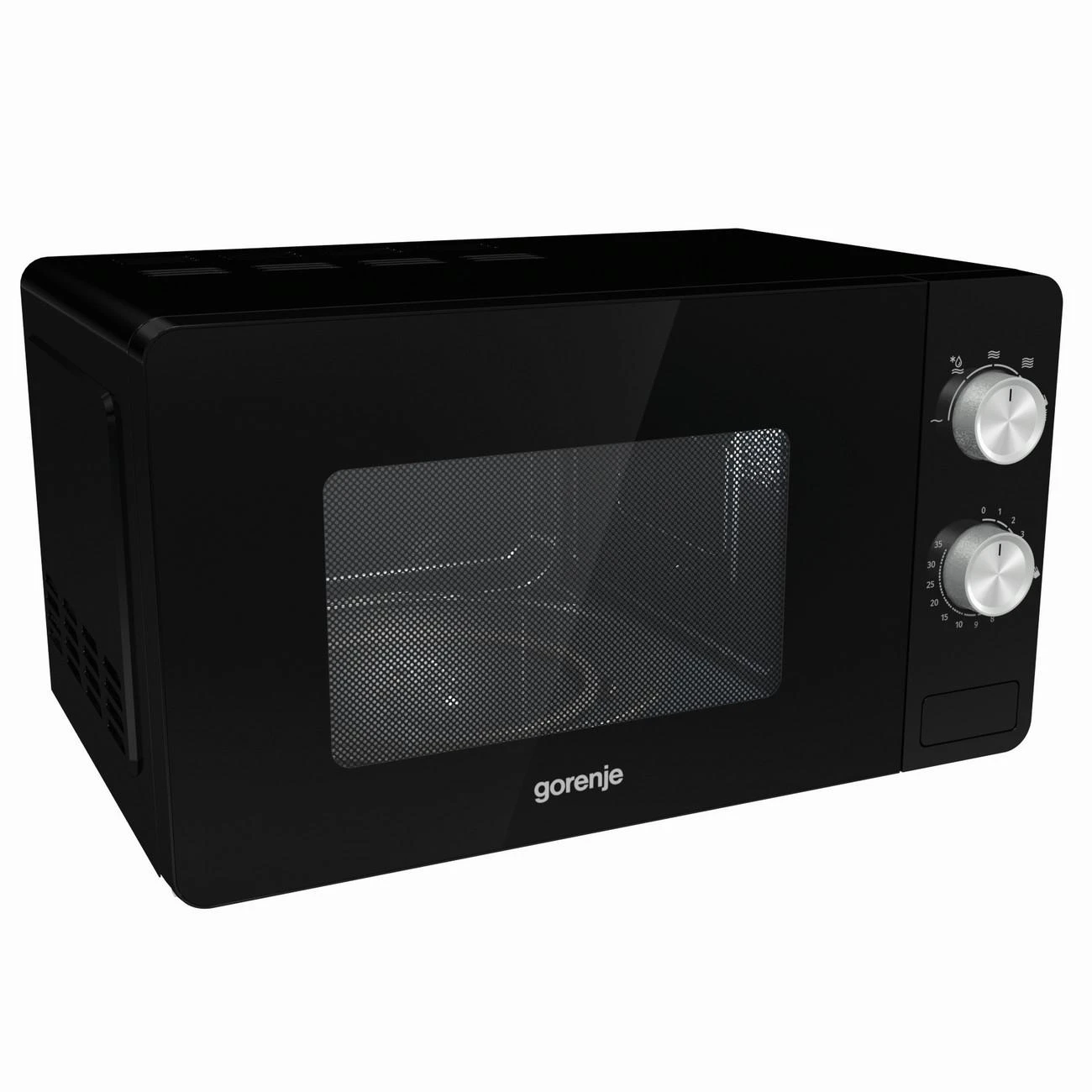Mikrobangų krosnelė Gorenje | Microwave orkaitė | MO20E1B | Free standing | 20 L | 800 W | Juodas