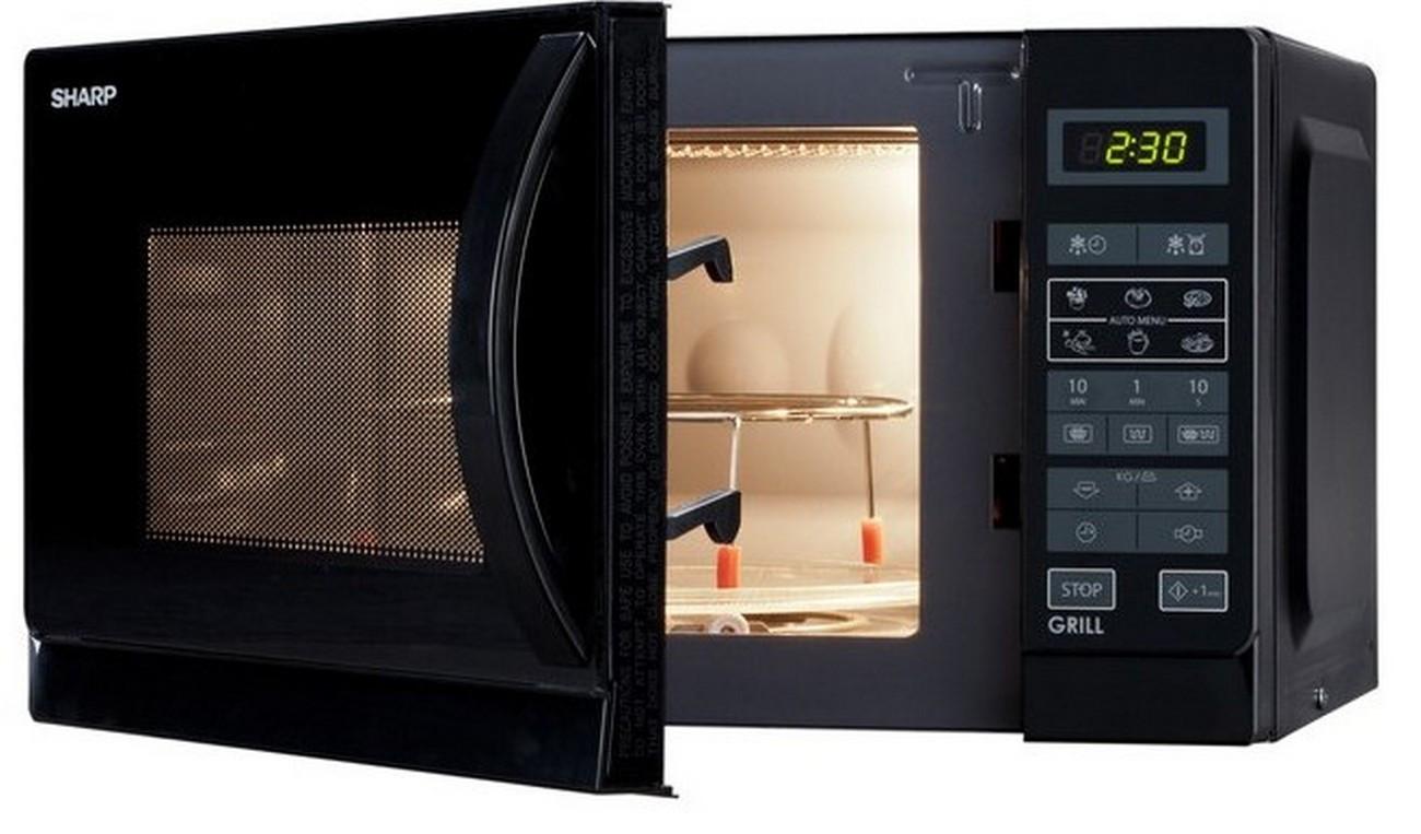 Mikrobangų krosnelė su kepintuvu Sharp R-642 BKW