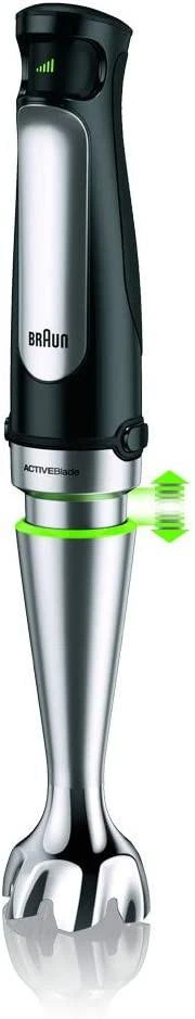 Braun MQ 7025X 0,6 L Panardinamas maišytuvas Juoda, Nerūdijančiojo plieno 1000 W