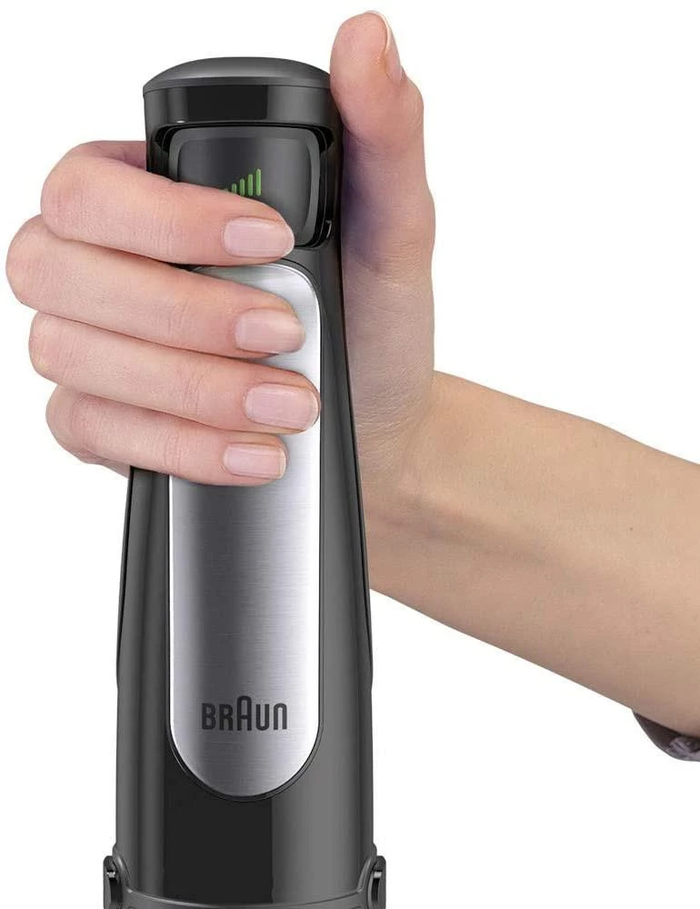 Braun MultiQuick 7 MQ 7045X 1,25 L Panardinamas maišytuvas Juoda, Nerūdijančiojo plieno 1000 W