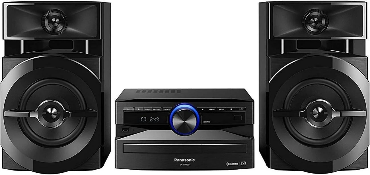 Muzikinis centras „Panasonic“ stereofoninė sistema SC-UX100E-K „Bluetooth“.